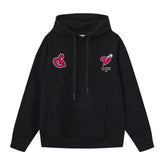 OW hoodie cartoon scorpion alphabet pattern pullover hooded