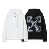OW Phantom Arrow Pattern Pullover Hooded Sweater