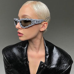 Trendy punk glasses y2k sunglasses