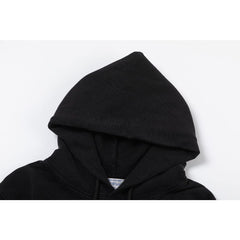 OW hoodie Black and white portrait oil painting pattern hooded