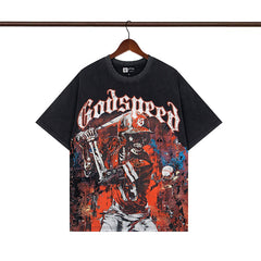 Godspeed T-Shirt Retro Fantasy Pattern