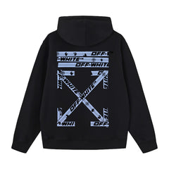 OW hoodie Palm Letter Arrow Pattern Pullover Hood
