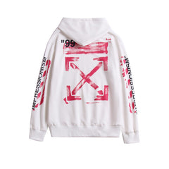 OW Classic 99 Pink Digital Arrow Hooded Sweater