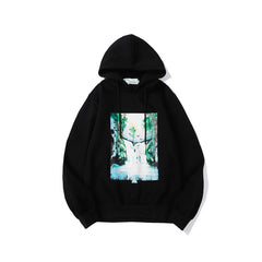OW hoodie speed bump landscape illustration fleece hooded