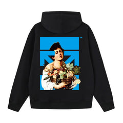 OW Bouquet Boy Arrow Pattern Pullover Hooded Sweatshirt