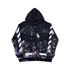 OW hoodie Fireworks Arrow Pattern Pullover Hood