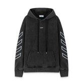 OW oil painting portrait pattern pullover hooded sweater