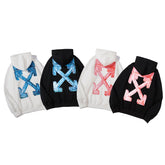 OW hoodie3D stereo arrow pattern print casual versatile pullover hooded