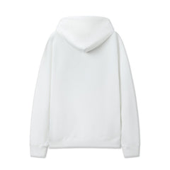 OW Butterfly Letter Print Pattern Pullover Hooded Sweater