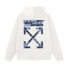 OW hoodie Palm Letter Arrow Pattern Pullover Hood