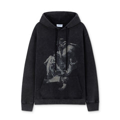 OW hoodie Angel Portrait Oil Painting Pullover Hood