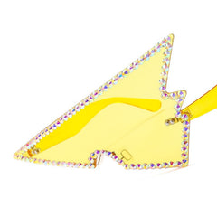 Trendy punk glasses retro uv protection