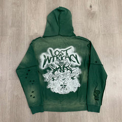 Lost intricacy Hoodie rhinestones