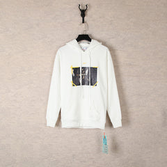 OW hoodie angel wing pattern arrow hooded sweater