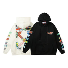 OW hoodie autumn/winter cartoon pattern arrow