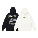 OW hoodie Excavator Pattern Sleeve Hooded
