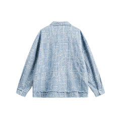 Unisex Jacket Vintage Denim Jacket Loose Cardigan Coat