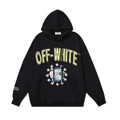 OW hoodie Angel Letter Pattern Pullover Hood