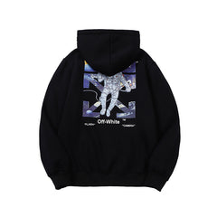 OW hoodie space astronaut arrow fleece hooded