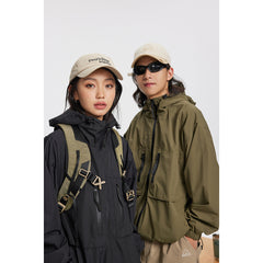 Unisex Jacket Waterproof Windproof Outdoor Shell Jacket Jacket