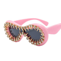 Trendy punk glasses one piece