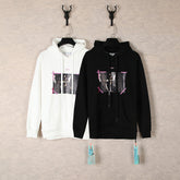OW hoodie angel wing pattern arrow hooded