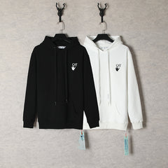 OW hoodie Color gradual change Arrow pattern Pullover Hood