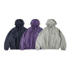 Unisex Jacket Shell Jacket Wind-Resist Tool Windproof Hooded Jacket
