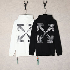 OW hoodie oil painting series arrow hooded