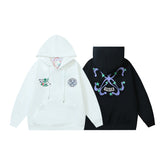 OW Alien Arrow Pattern Hooded Sweater