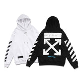 OW hoodie empty arrow pattern pullover