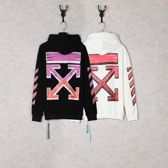OW hoodie gradual change arrow pattern hooded sweater men and women the same piece wholesale