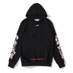 OW hoodie Bee Flower Arrow pattern hooded