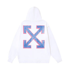 OW hoodie painting alphabet arrow print