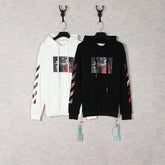 OW hoodie Caravaggio oil painting pattern print hooded guard