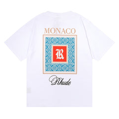 Rhude T Shirt Moroccan Micro Printed Short Sleeve T-Shirt