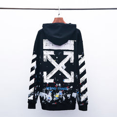OW hoodie Fireworks Ink Graffiti Hooded