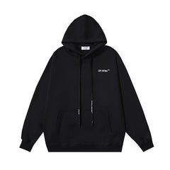 OW graffiti arrow print pattern hooded sweater