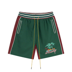 Rhude T Shirt Coconut Alphabet Beach Embroidery Short Sleeve Shirt Shorts