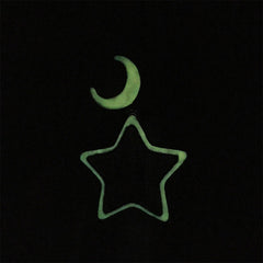 Jewelry Cartoon Luminous Star Hip Hop Necklace Men's Diamond Copper Pendant St. Valentine's Spectrum Night light Necklaces