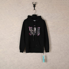 OW hoodie angel wing pattern arrow hooded