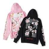 OW hoodie Bee Flower Arrow pattern hooded