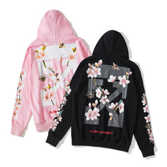OW hoodie Bee Flower Arrow pattern hooded
