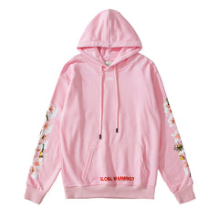 OW hoodie Bee Flower Arrow pattern hooded