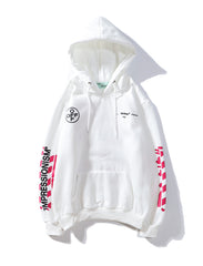 OW hoodie dyed graffiti pink arrow hooded
