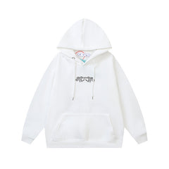 OW Cashew Flower Arrow Pattern Hooded Sweater