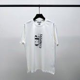 Cp Company T Shirts Summer Crew Neck Loose Short Sleeves