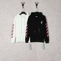 OW hoodie gradual change arrow pattern hooded sweater men and women the same piece wholesale