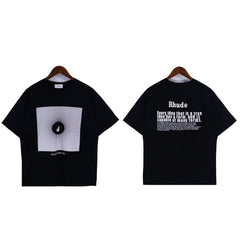 Rhude T Shirt Alphabet Slogan Printed Short Sleeve T-Shirt