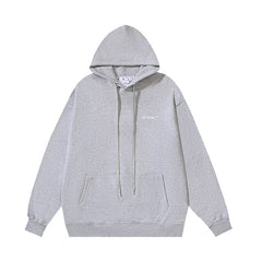 OW hoodie ECG Pattern Arrow Sleeve Hood